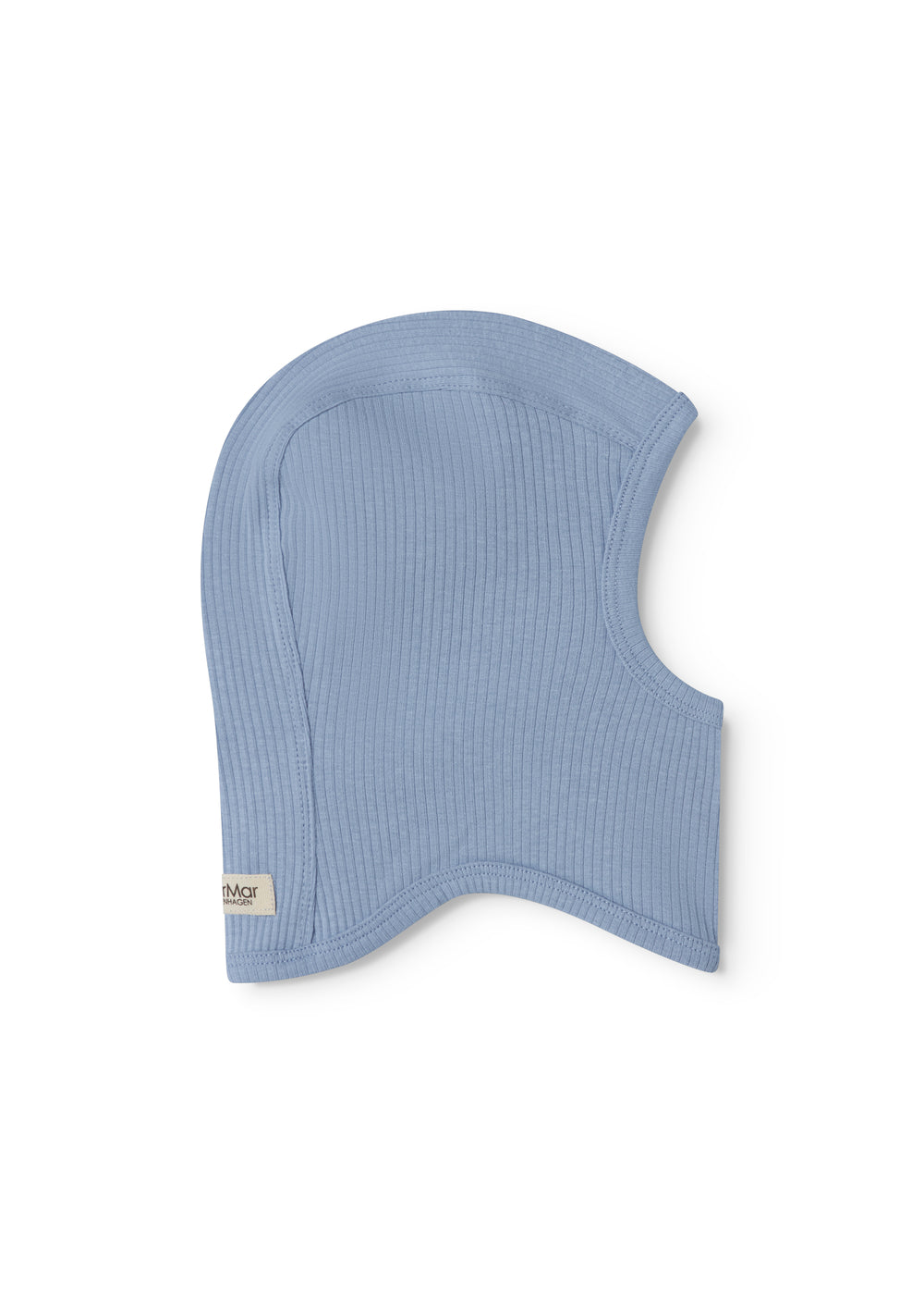 Lyseblå ribbet elefanthue til baby