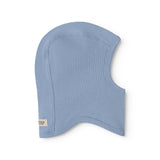 Lyseblå ribbet elefanthue til baby