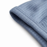 Lyseblå ribbet elefanthue til baby