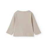 Langærmet beige modal cardigan til baby