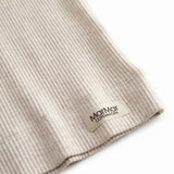 Beige modal ribbed t-shirt for children
