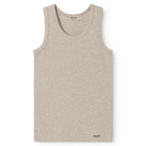 Sleeveless - Top, Light Beige Mel.