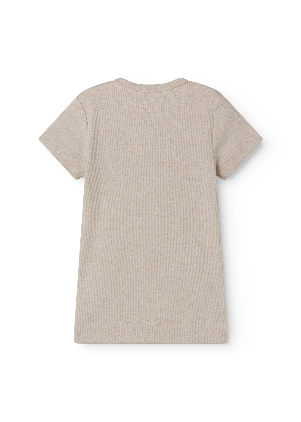 Beige kortærmet modal t-shirt til børn