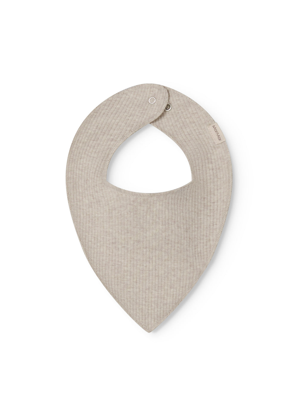 Beige baby salves that close with a button.