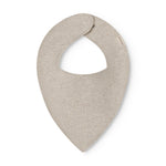 Beige baby salves that close with a button.