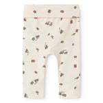 Babybukser med tog print til de nyfødte