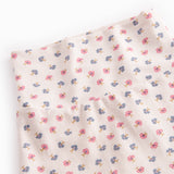 Baby pants with feet and flower print for the newborns
