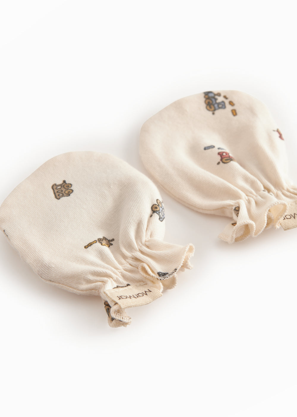 Baby blanket with train print