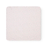 Baby tæppe med rundede hjørner, picotkanter og blomster print