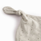 Beige baby hue for newborn with edge, knot, and a sweet print