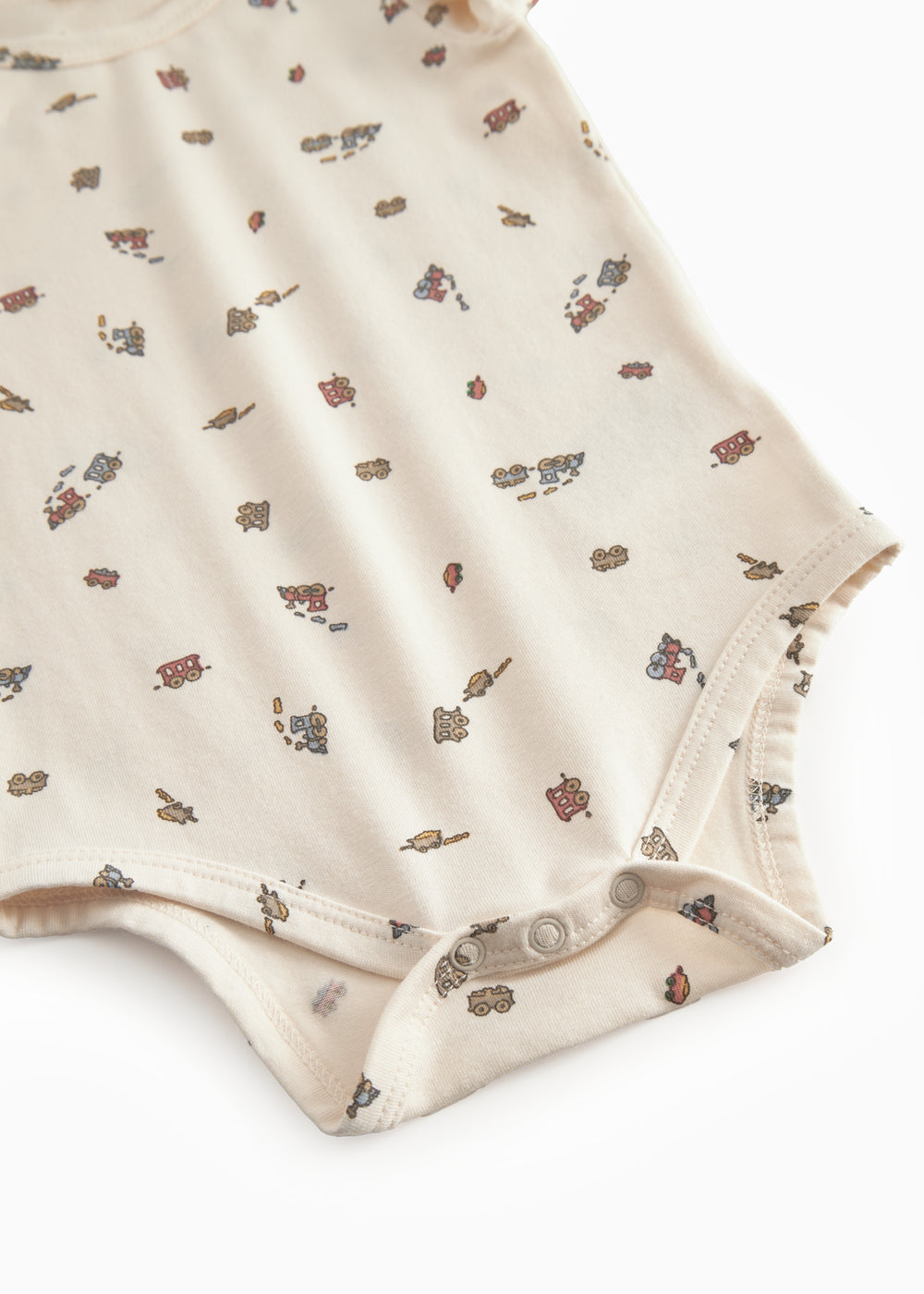 Warm baby bodystocking with a dog print