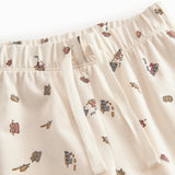 Jeans for children with train print