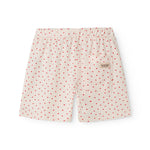 Shorts for children with a fine heart print
