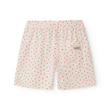 Shorts for children with a fine heart print