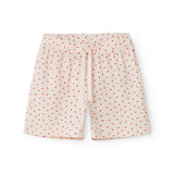 Shorts for children with a fine heart print
