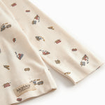 nattøj sæt til børn med tog print