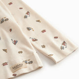 nattøj sæt til børn med tog print