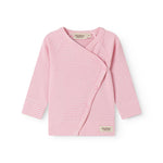 Langarm slouchy baby blouse with bright red stripes