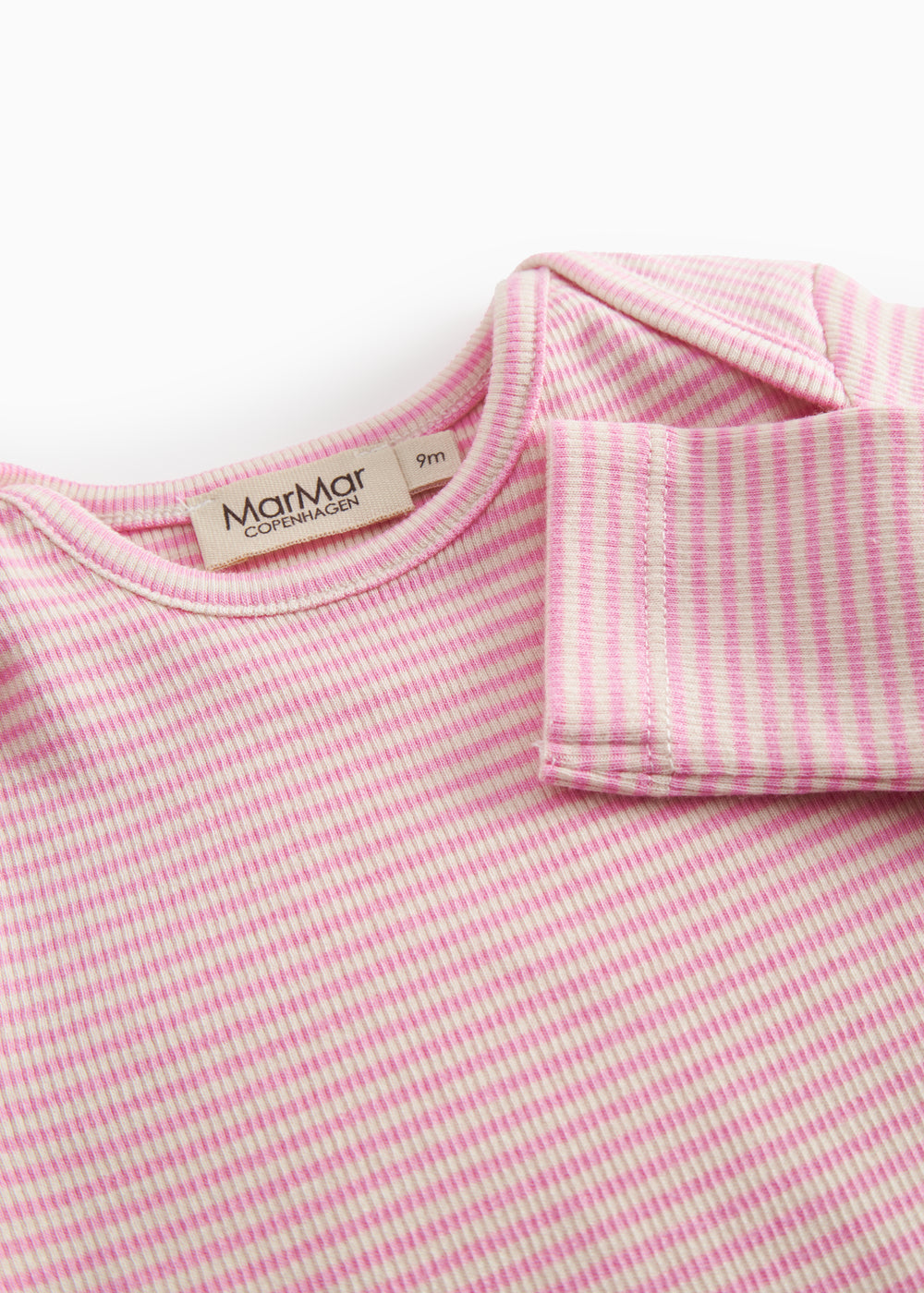 Red striped body with long sleeves for baby