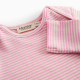 Red striped body with long sleeves for baby