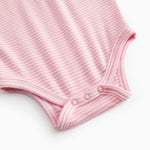 Red striped body with long sleeves for baby