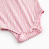 Red striped body with long sleeves for baby