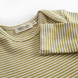 Green striped body with long sleeves for baby