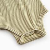 Green striped body with long sleeves for baby