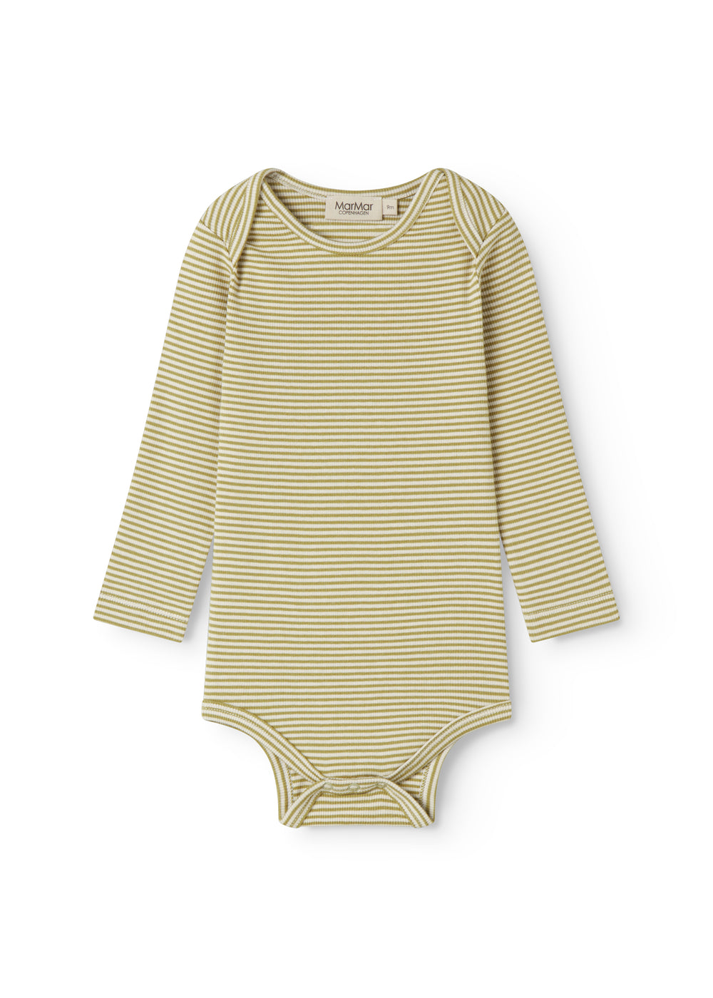 Green striped body with long sleeves for baby