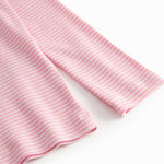 Warm t-shirt for children with bright red stripes.