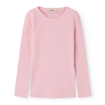 Warm t-shirt for children with bright red stripes.