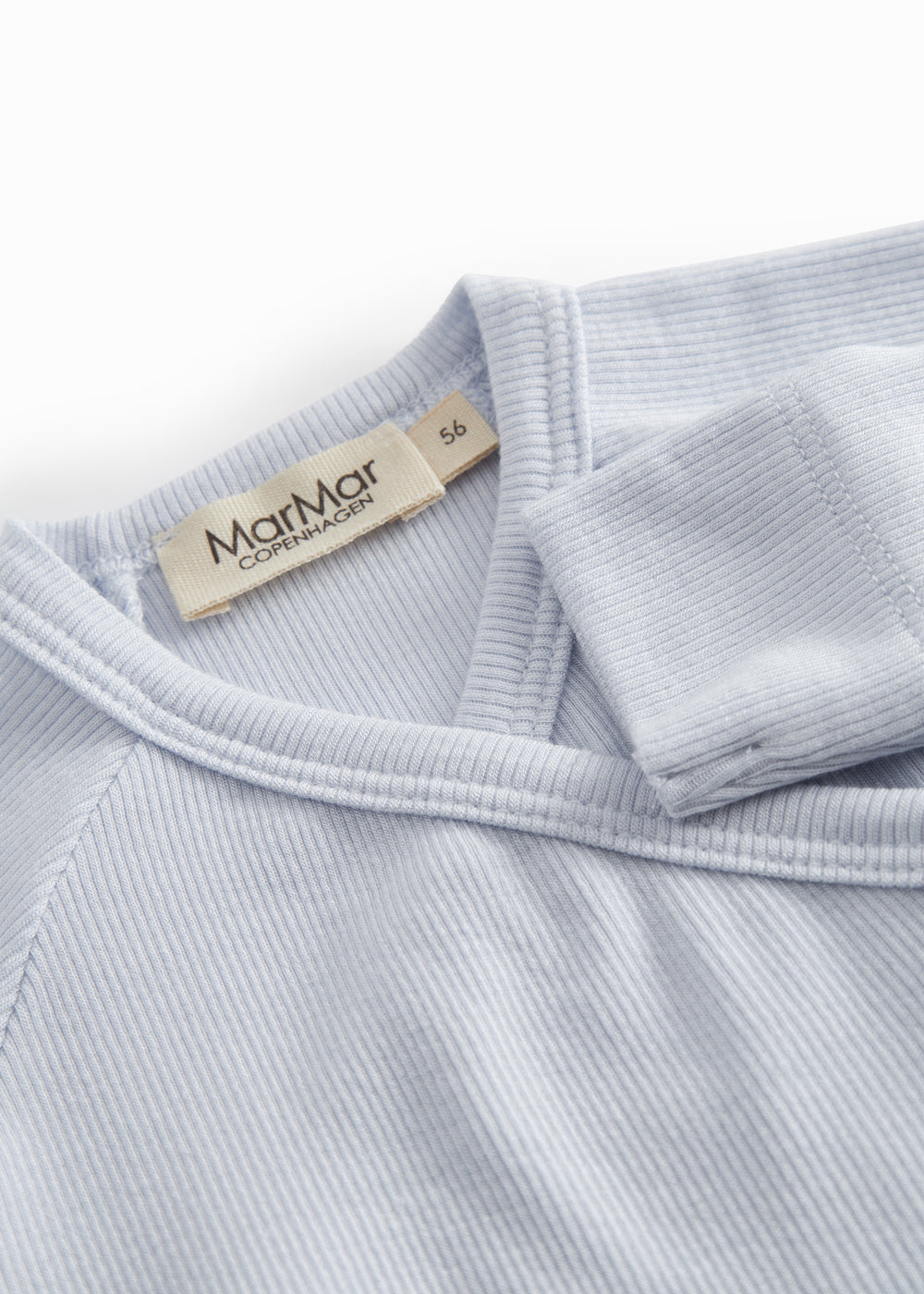 Light blue baby outfit with feet