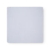 Lyseblå baby tæppe med rundede hjørner og picotkanter