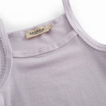 Light little baby bodystocking with stripes and picot edges.