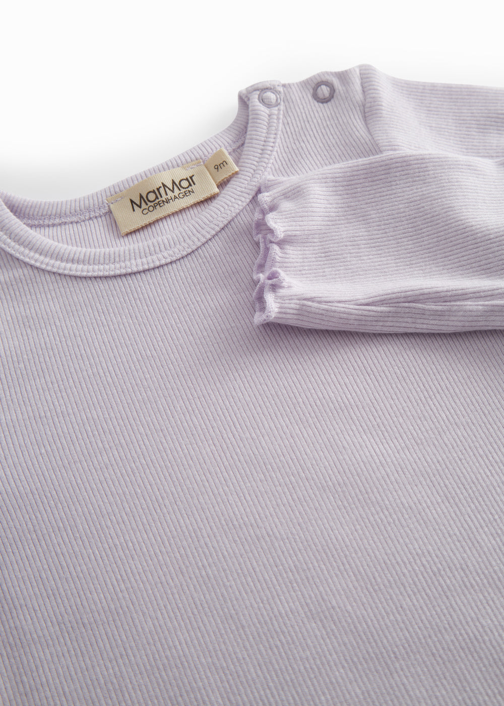 Lightly colored long-sleeved baby bodystocking