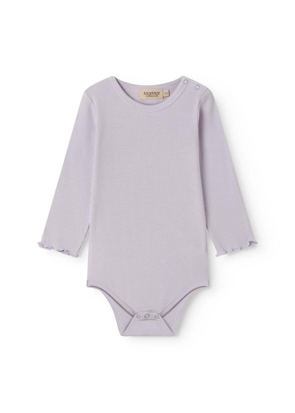 Lightly colored long-sleeved baby bodystocking