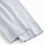 Lyseblå leggings til børn med pyntegylp og knapper