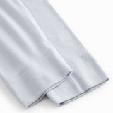 Lyseblå leggings til børn med pyntegylp og knapper