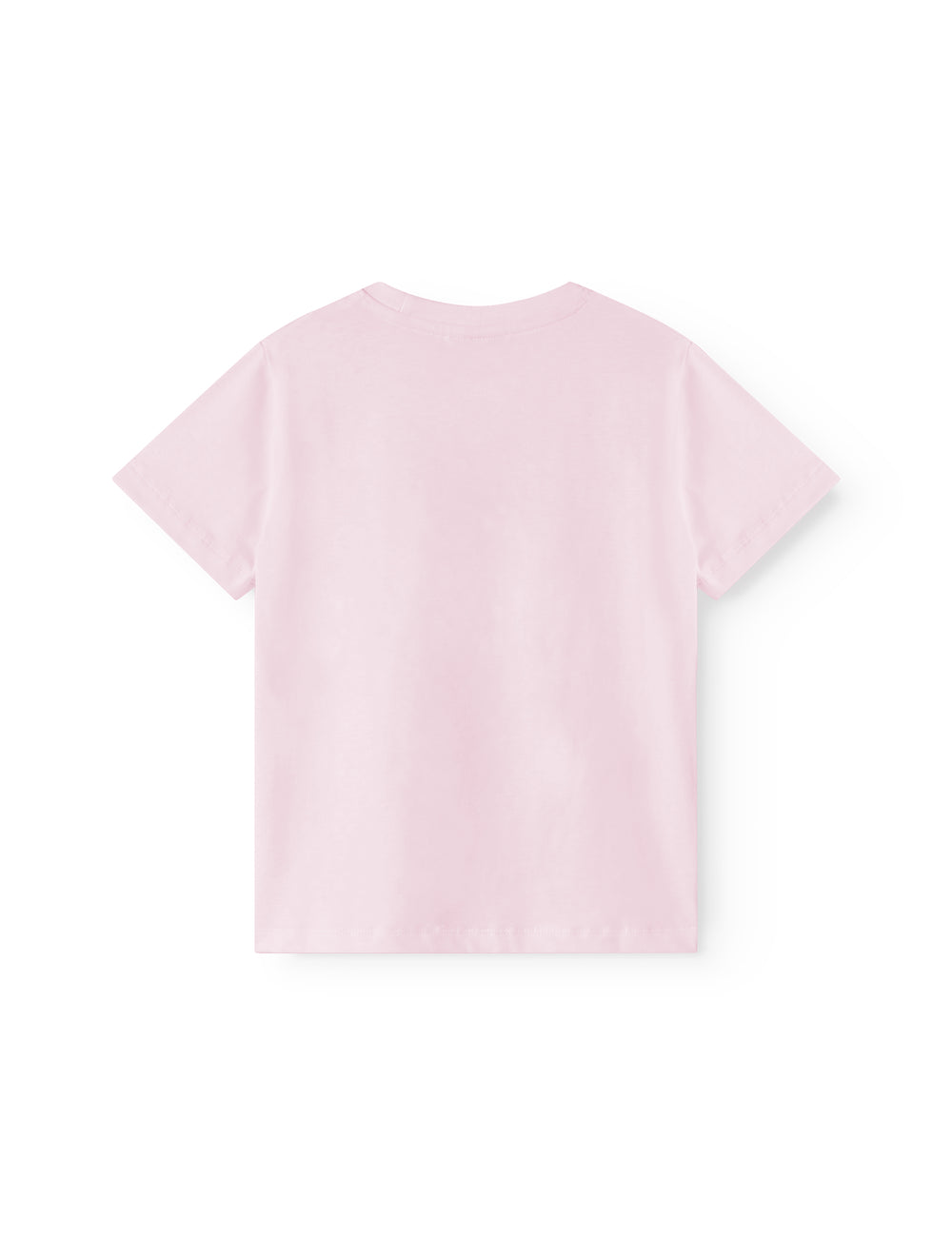 Lyserød børne-T-shirt med karuselprint