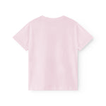 Lyserød børne-T-shirt med karuselprint