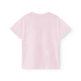 Lyserød børne-T-shirt med karuselprint