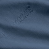 Kortærmet blå polo t-shirt til børn med krave og knaplukning