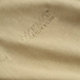 Short beige polo t-shirt for children with collar and button-up