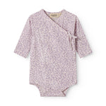 Little long-sleeved leopard bodystocking for newborns