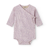 Little long-sleeved leopard bodystocking for newborns