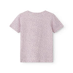 Pink short-sleeved leopard t-shirt for children