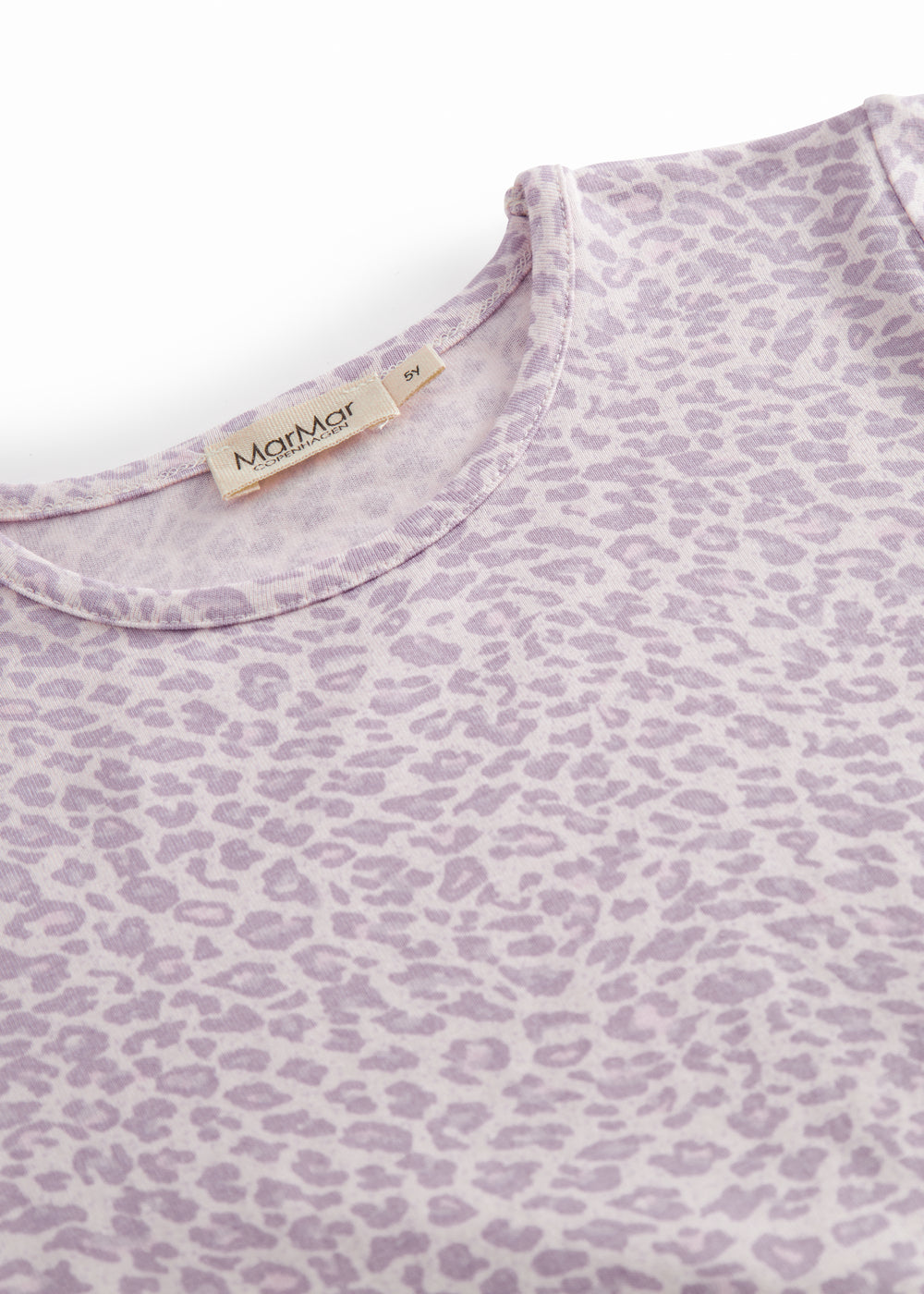 Lilla kortærmet leopard t-shirt til børn