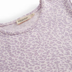 Lilla kortærmet leopard t-shirt til børn