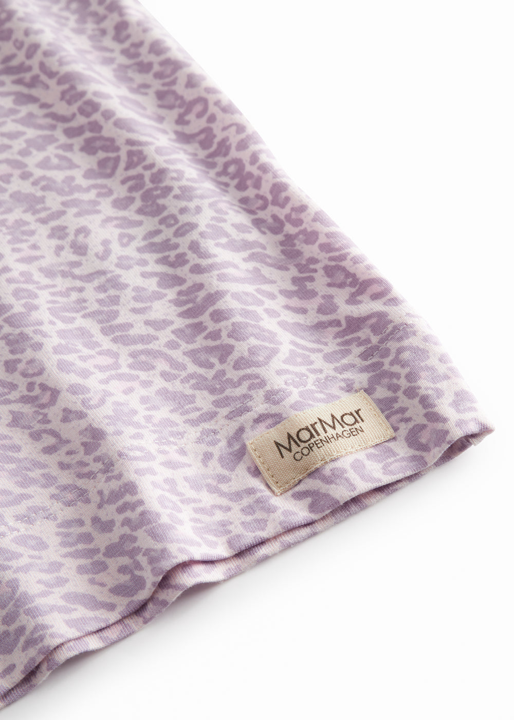 Pink short-sleeved leopard t-shirt for children