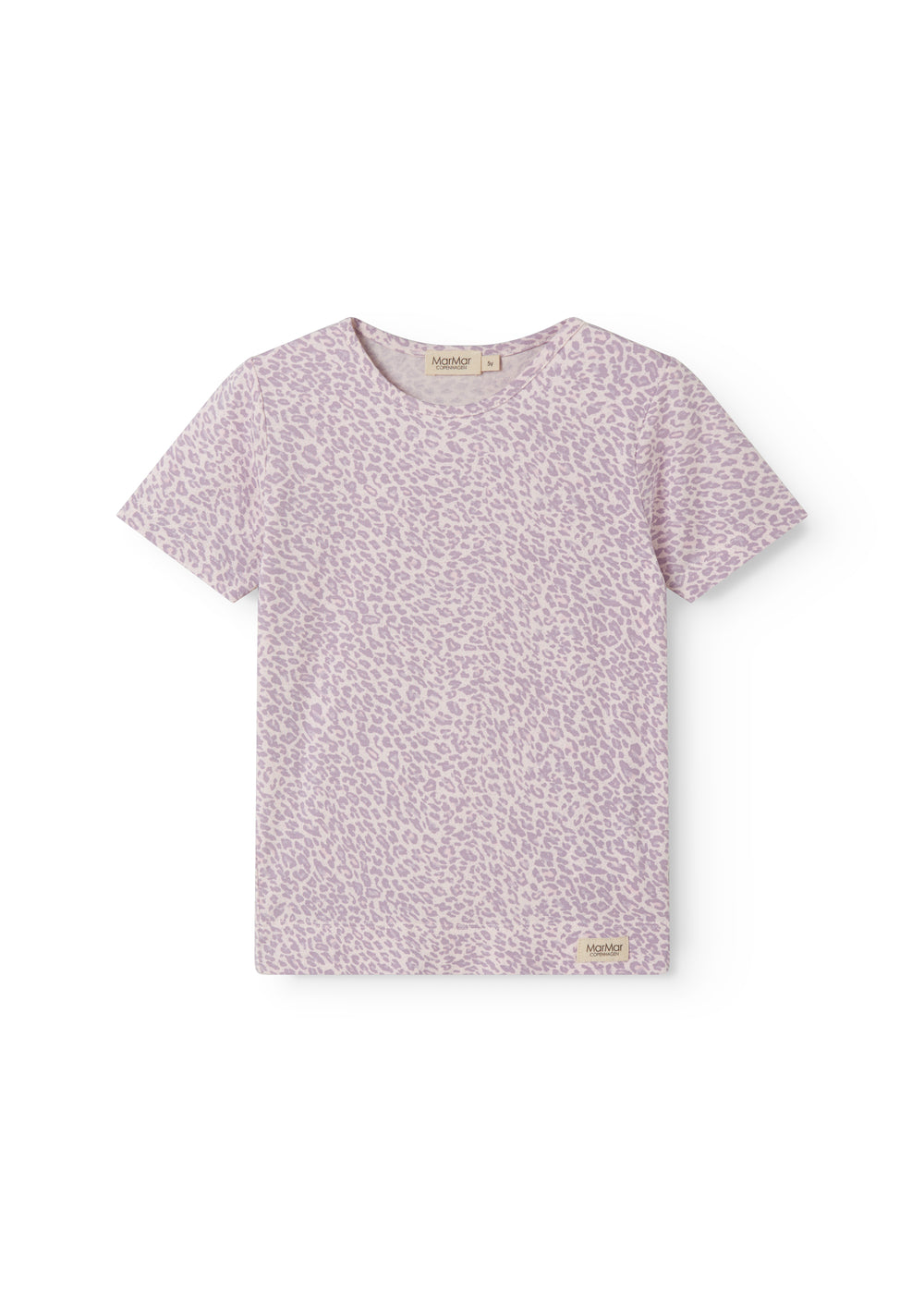 Pink short-sleeved leopard t-shirt for children